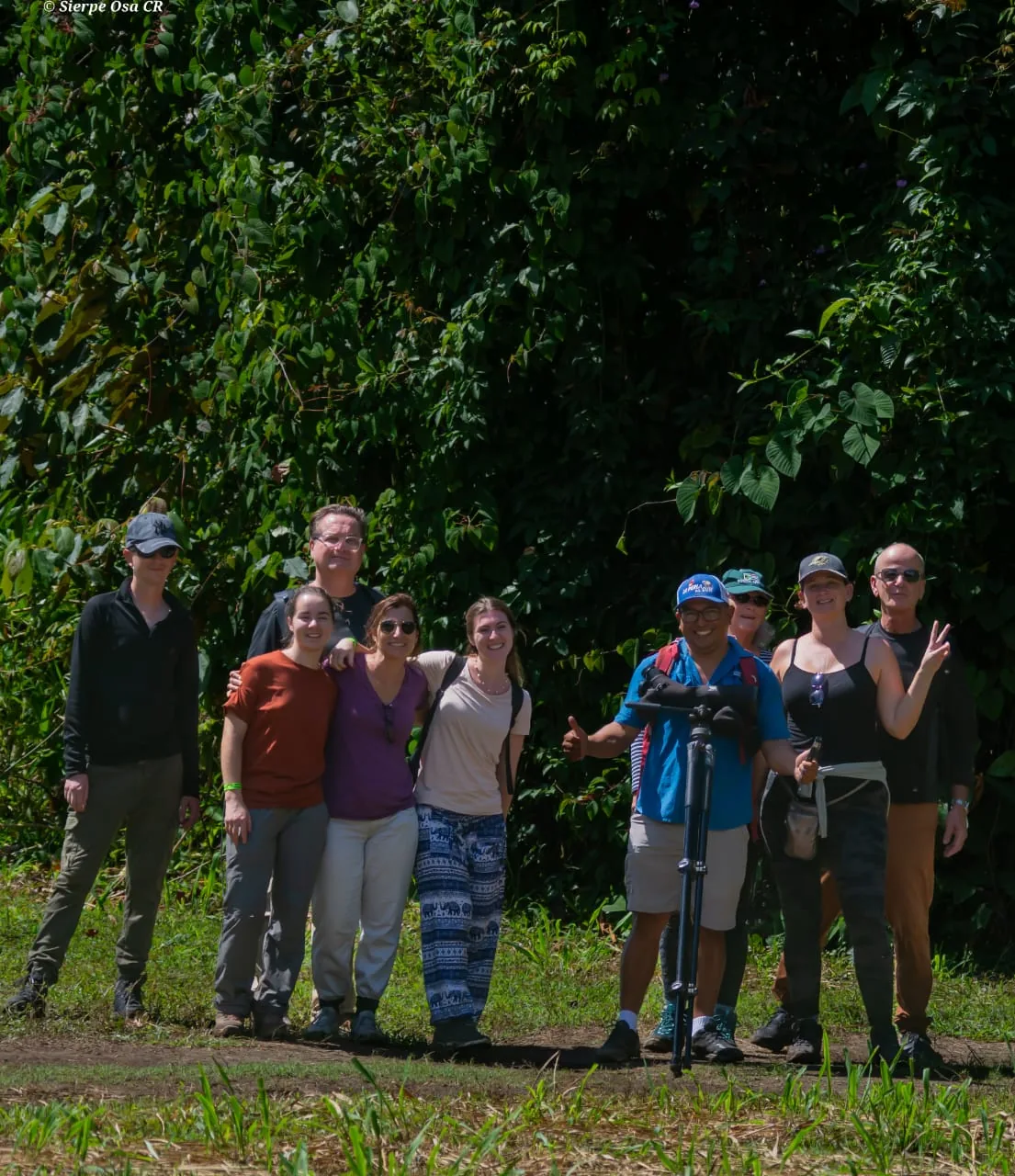 Grupo de turistas con guía naturalista explorando los ecosistemas de Sirena | Parc Nacional de Corcovado – Estació Sirena (Tour des de Sierpe)